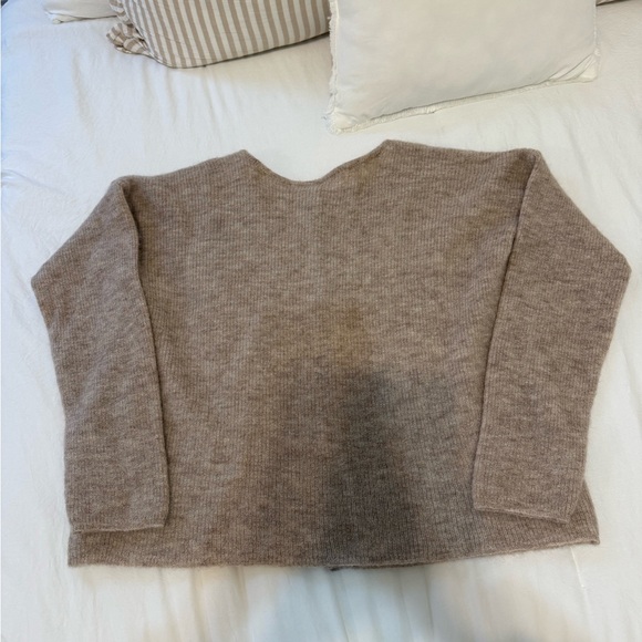 Sézane Gaspard Cardigan - Light Beige - Picture 5 of 7